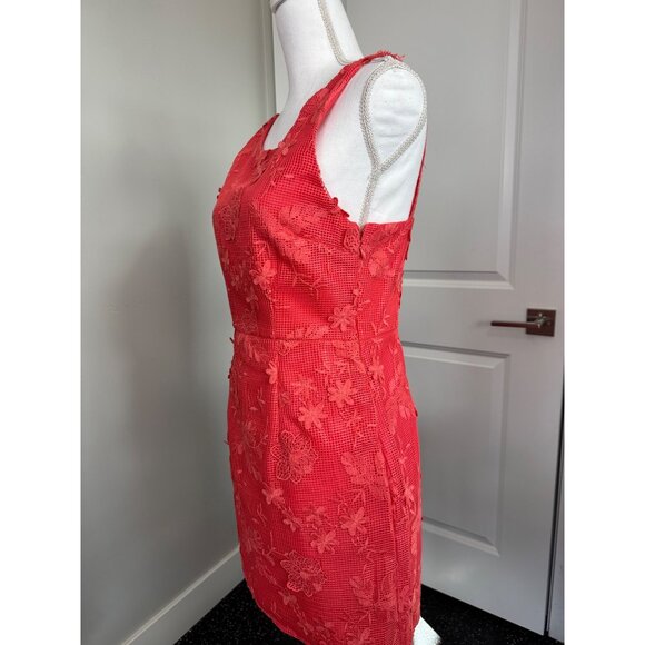 Romeo Juliet Couture Coral Lace Overlay Sleeveless Dress Medium Womens NWT Core - Picture 5 of 16
